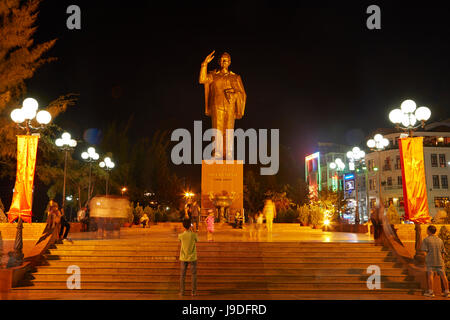 Ho Chi Minh statua, Can Tho, Delta del Mekong, Vietnam Foto Stock