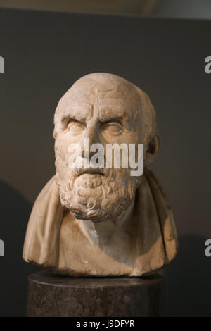 Chrysippos (279-206 a.C.). Il greco stoico filosofo. Copia romana di originale greco, II secolo A.C. British Museum. Londra. Regno Unito. Foto Stock