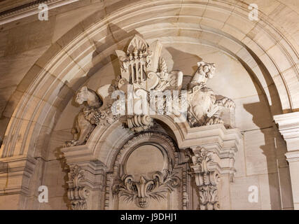 Scultura in interni, Palais Garnier Opera House, Parigi, Francia Foto Stock