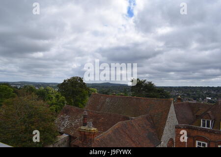 Farnham Castle mantenere 0003 Foto Stock