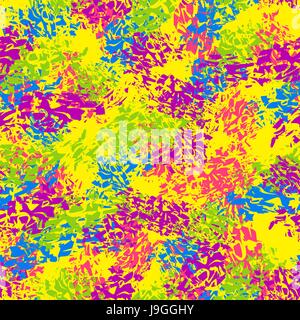 Holi seamless pattern. Ornamento di Bright macchie colorate. Sfondo colorato. Macchie di vernice. Holi festival dello sfondo. Texture per festa indiana Illustrazione Vettoriale