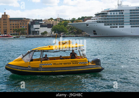 Il taxi acqueo a chiave circolare, Sydney, Australia Foto Stock