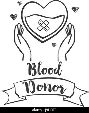 Illustrazione Vettoriale donatore di sangue giorno design Illustrazione Vettoriale