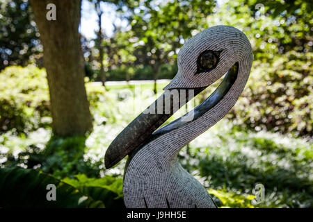 Sculture in Dallas Arboretum e Giardino Botanico, Texas Foto Stock