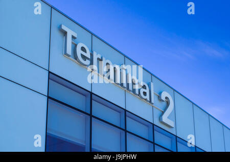 La Danimarca, la Zelanda, Copenaghen, Copenaghen Intertnational aeroporto, esterno del terminal 2 Foto Stock