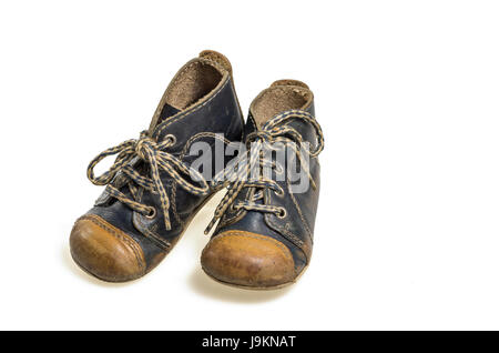 Blu, isolato, opzionale, scarpe di cuoio, baby, giovani, giovani, scarpa, blu, Foto Stock