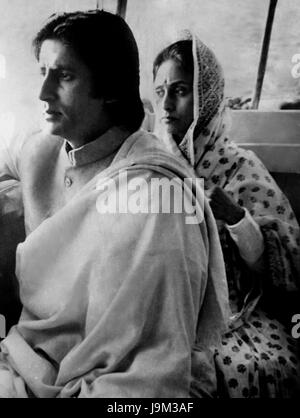 Bollywood indiana attore, amitabh bachchan e Jaya Bachchan, India, Asia Foto Stock