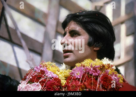 Bollywood indiana attori, Amitabh Bachchan, India, Asia Foto Stock