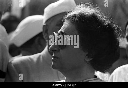 Ex primo ministro dell'India, Indira Gandhi, India, Asia, NOMR Foto Stock