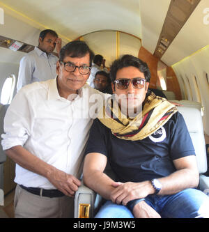 Indian hindi attore di cinema, abhishek bachchan e pradeep chandra, India, Asia, NOMR Foto Stock