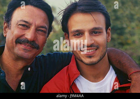 Bollywood indiana attore, suresh oberoi e vivek oberoi, India Foto Stock