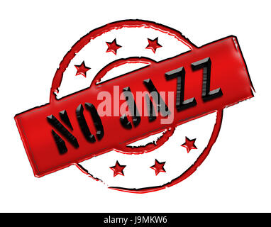 Musica, no, jazz, techno, pop, rock, musica, isolata, metallo, attenzione, no Foto Stock