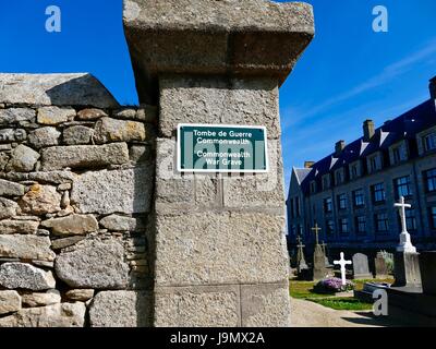 Il cimitero di Roscoff, Roscoff, Francia Foto Stock