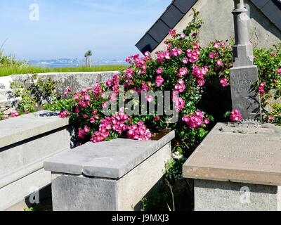 Il cimitero di Roscoff, Roscoff, Francia Foto Stock