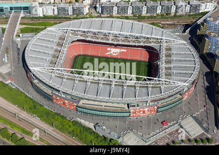 L'Emirates Stadium di Highbury, Londra, Inghilterra, e la casa del Premier campionati, Arsenal Football Club. Capacità di oltre 60.000. Foto Stock