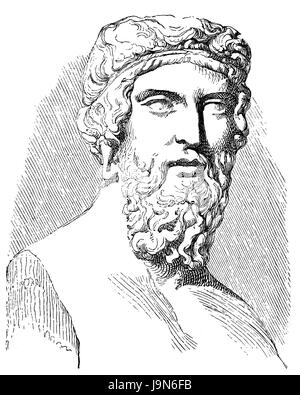 Platon o Plato, 428 BC - 348 BC, un antico filosofo greco Foto Stock