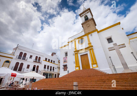 La Iglesia Parroquial de las Angustias chiesa della città di Ayamonte, Costa de la Luz, Spagna Foto Stock