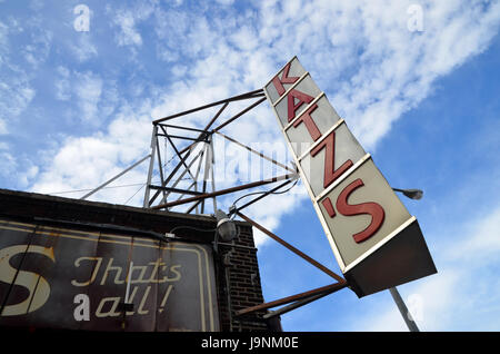 La famosa in tutto il mondo katz's deli in new york city Foto Stock