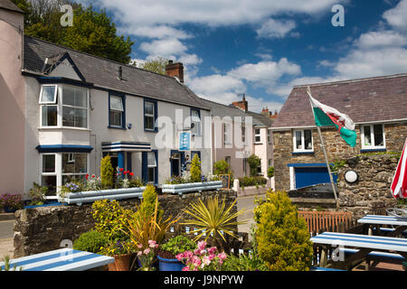 Nel Regno Unito, in Galles, Pembrokeshire, Little Haven, San sposa Road, St sposa Inn public house Foto Stock