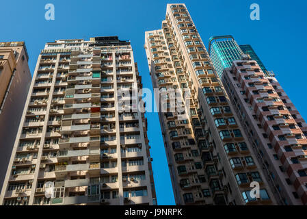 Appartamento High-Rise edifici, Happy Valley, Hong Kong Foto Stock