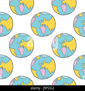 Disegnata a mano messa a terra Illustrazione Vettoriale