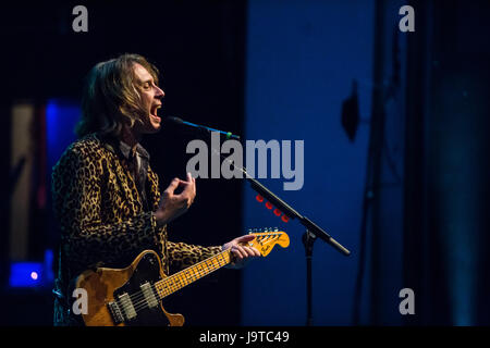 Franz Ferdinand esegue live at Danforth Music Hall di Toronto Foto Stock