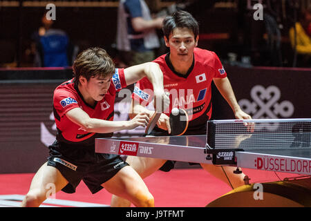 Giugno 02, 2017, mondo ITTF Ping Pong Champioship in Messe Dusseldorf, Germania, Europa (foto di Enrico Calderoni/AFLO SPORT) [0391] Foto Stock