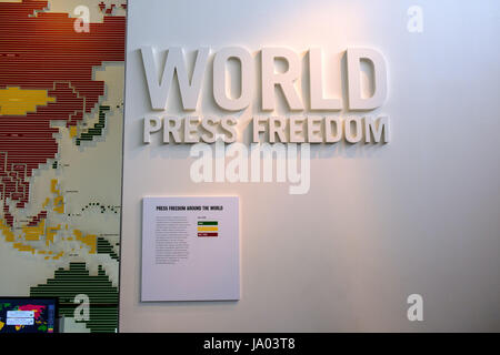 Mondiale della libertà di stampa presentano al Newseum, Pennsylvania Avenue, Washington DC, Stati Uniti d'America Foto Stock