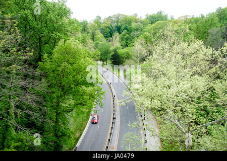 Rock Creek Parkway, Kalorama quartiere di Washington DC, Stati Uniti d'America Foto Stock