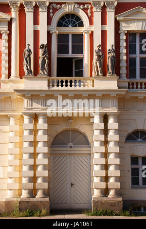 Dettaglio, case, Prussiani, la Prussia, larghezza street, strada, case, merchant, incendio, Foto Stock