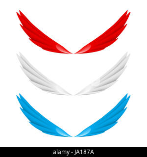 Blu, disposizione, oggetto, singolo, arte, animali, uccelli, ruvida, pastello, pittura, Foto Stock