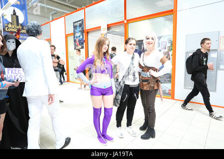 Polonia, Nadarzyn, Giugno 3rd, 2017: Primo Comic Con tenutasi a Varsavia. Migliaia di giocatori, lettore e cosplay fan riuniti per l'evento. ©Madeleine Ratz/Alamy Live News Foto Stock