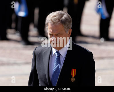 Helsinki, Finlandia. Il 4 giugno, 2017. Sauli Niinistö è il dodicesimo presidente della Repubblica di Finlandia. Credito: Hannu Mononen/Alamy Live News Foto Stock