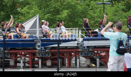 Top Thrill Dragster a Cedar Point Foto Stock