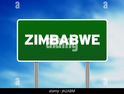 Africa, AUTOSTRADA, AUTOSTRADA, repubblica, Zimbabwe, strada, street, viaggi, modello Foto Stock