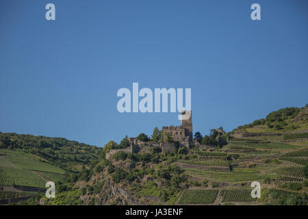 Reno rovina, fabro, vouch per, chateau, castello, castelli storici, Reno, Foto Stock