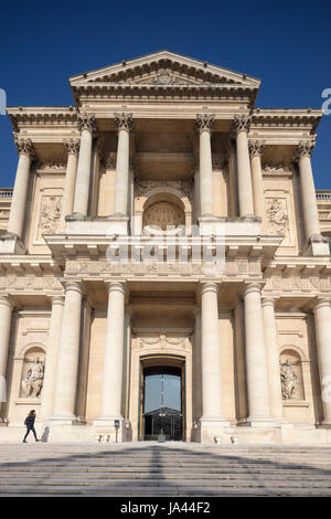Ingresso facciata, Dôme des Invalides (originariamente Chapelle royale), Parigi, Francia Foto Stock