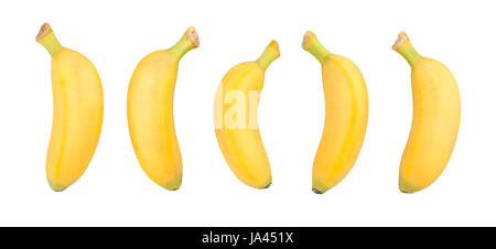 Baby banana isolato Foto Stock