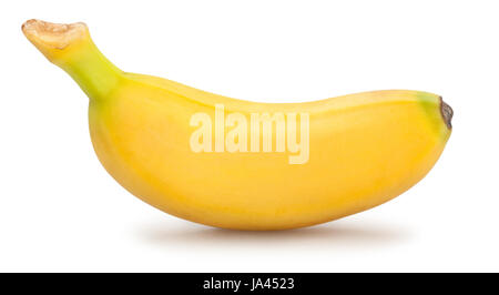 Baby banana isolato Foto Stock