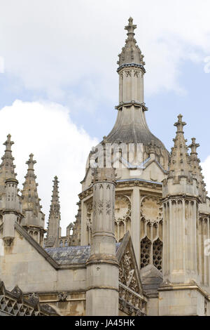 King's College casa di gate e archi , Università di Cambridge Foto Stock