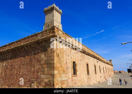 Castell de Montjuic, Barcellona, Catalunya, Spagna Foto Stock