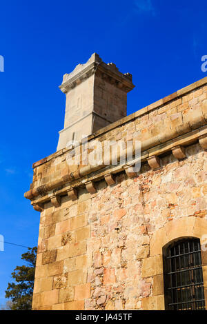 Castell de Montjuic, Barcellona, Catalunya, Spagna Foto Stock