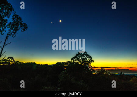 Sunrise a Mount Murray, NSW Foto Stock