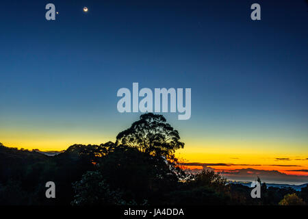 Sunrise a Mount Murray, NSW Foto Stock