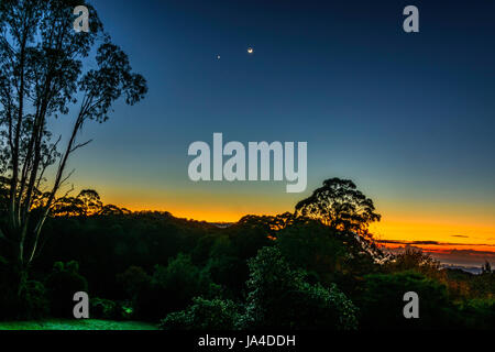 Sunrise a Mount Murray, NSW Foto Stock