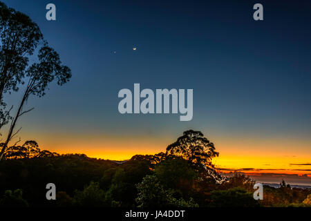 Sunrise a Mount Murray, NSW Foto Stock