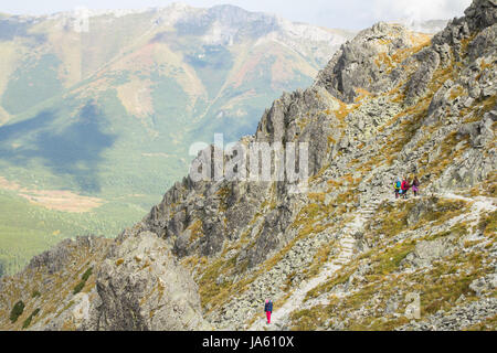 Paesaggio di montagna in Alti Tatra Foto Stock