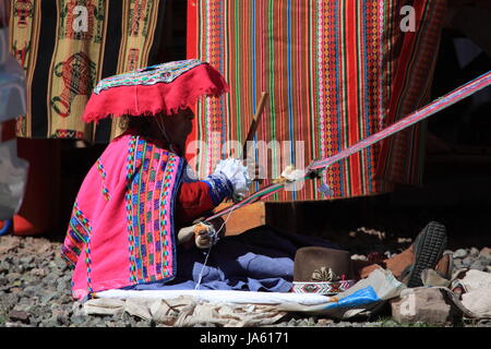 Tessere, moquette, artigianato, tessitori, tessuto, lavoro, lavoro, lavoro, business Foto Stock