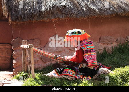 Tessere, moquette, artigianato, tessitori, tessuto, lavoro, lavoro, lavoro, business Foto Stock