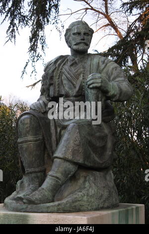 Petar II Petrovic Njegos - statua in Roma Foto Stock